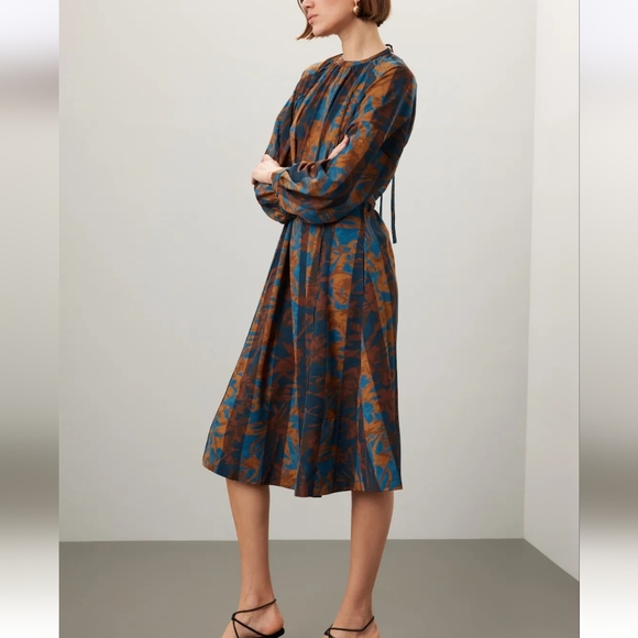 Eudon Choi Tie Waisted Printed Midi - Picture 3 of 9